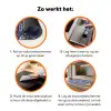 Borden - Floraal - Blauw Inductie beschermer vinyl 3mm klein 276 -zzzzzzz-td-werking