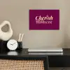 Cherish every moment - Cocktailglas - Bordeaux poster papier klein -sfeer1