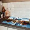 Bomen Frankfurt- Stad - Skyline - Brug Inductie beschermer vinyl 3mm klein -sfeer3