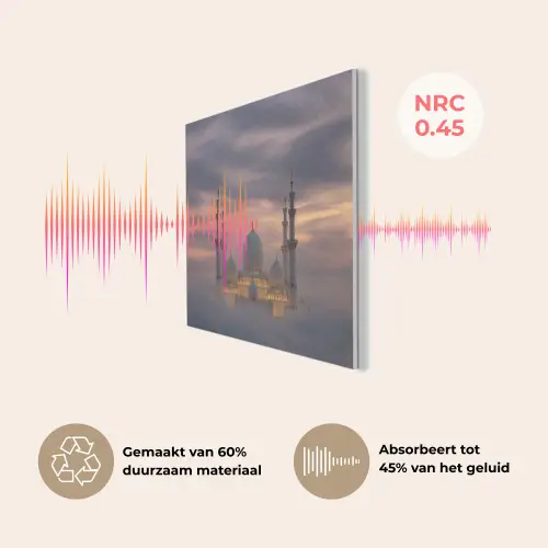 Zonsondergang - Moskee - Wolken PET vilt klein -USP_NL