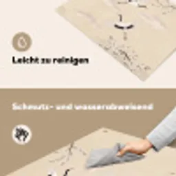 Kraanvogels - Bloesem - Beige Inductie beschemer met haakjes klein -ky-schoon-de