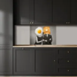 Ontbijt - Koppel - Ei - Brood keuken achterwand 2 middel -sfeer1