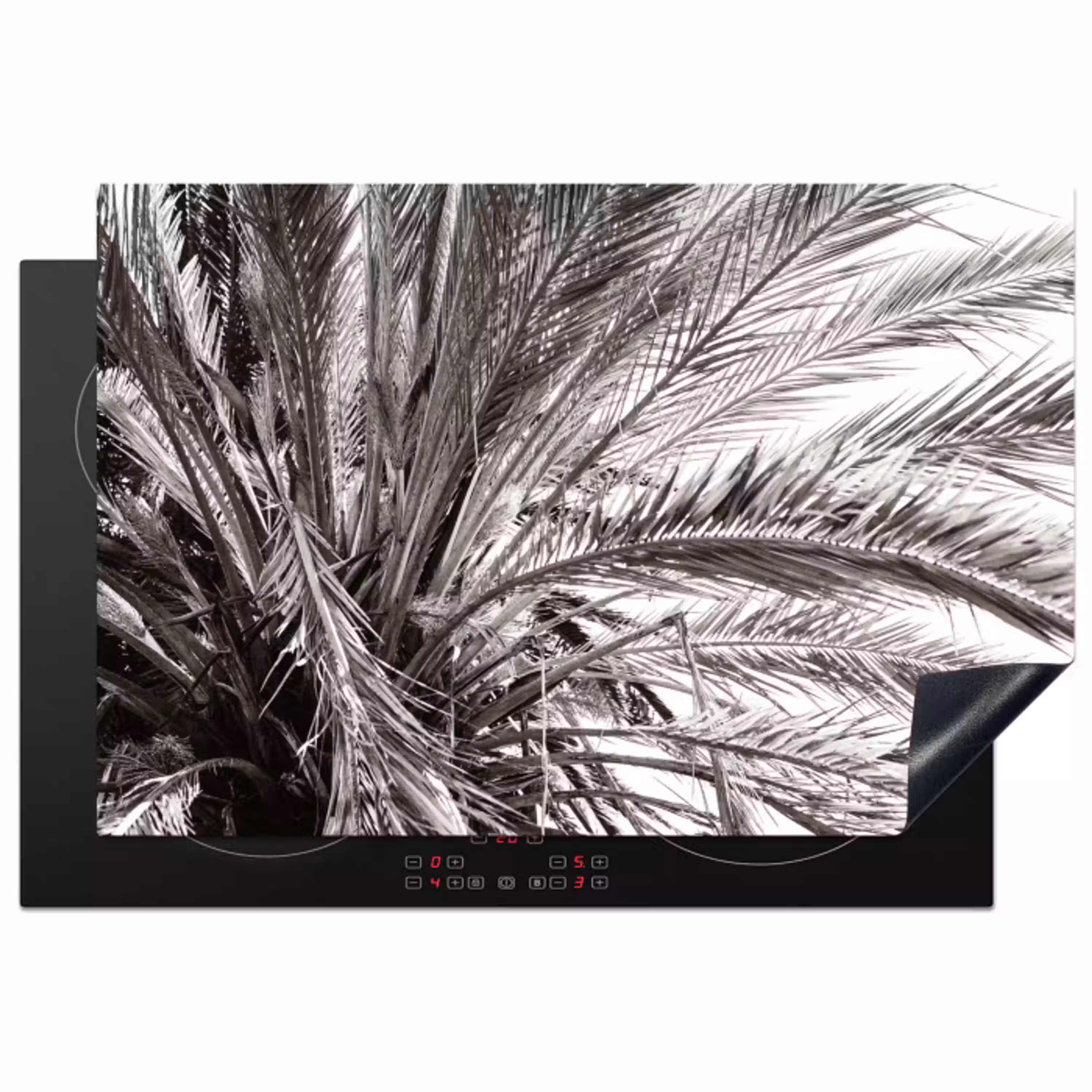 Monochrome Palmendak Inductie beschermer vinyl 3mm klein -3d