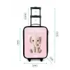 Olifant - Grijs - Baby - Slurf Kinderkoffer - Zwart klein -productfoto_formaten