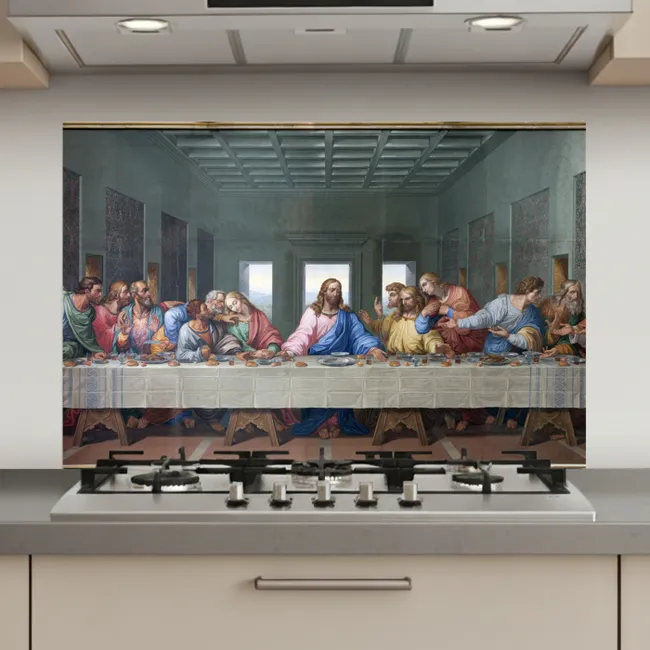 Het laatste avondmaal - Leonardo da Vinci keuken achterwand spatscherm klein -3d_website