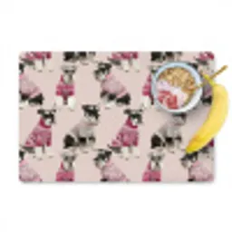 Honden - Truien - Rood Placemat vinyl groot 368 -zzzproduct_Kitchenyeah-website