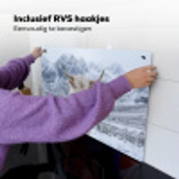 Schotse Hooglander - Sneeuw - Bergen - Winter Inductie beschemer met haakjes klein -ky-ophangen-nl