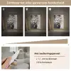 Bloemen - Wit - Vaas - Abstract Light Box met kabel (Tafellamp) klein -USP_dimbaarNL