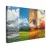 Landschap - 4 seizoenen - Natuur - Winter - Lente - Zomer - Herfst canvas 2cm klein -z3d