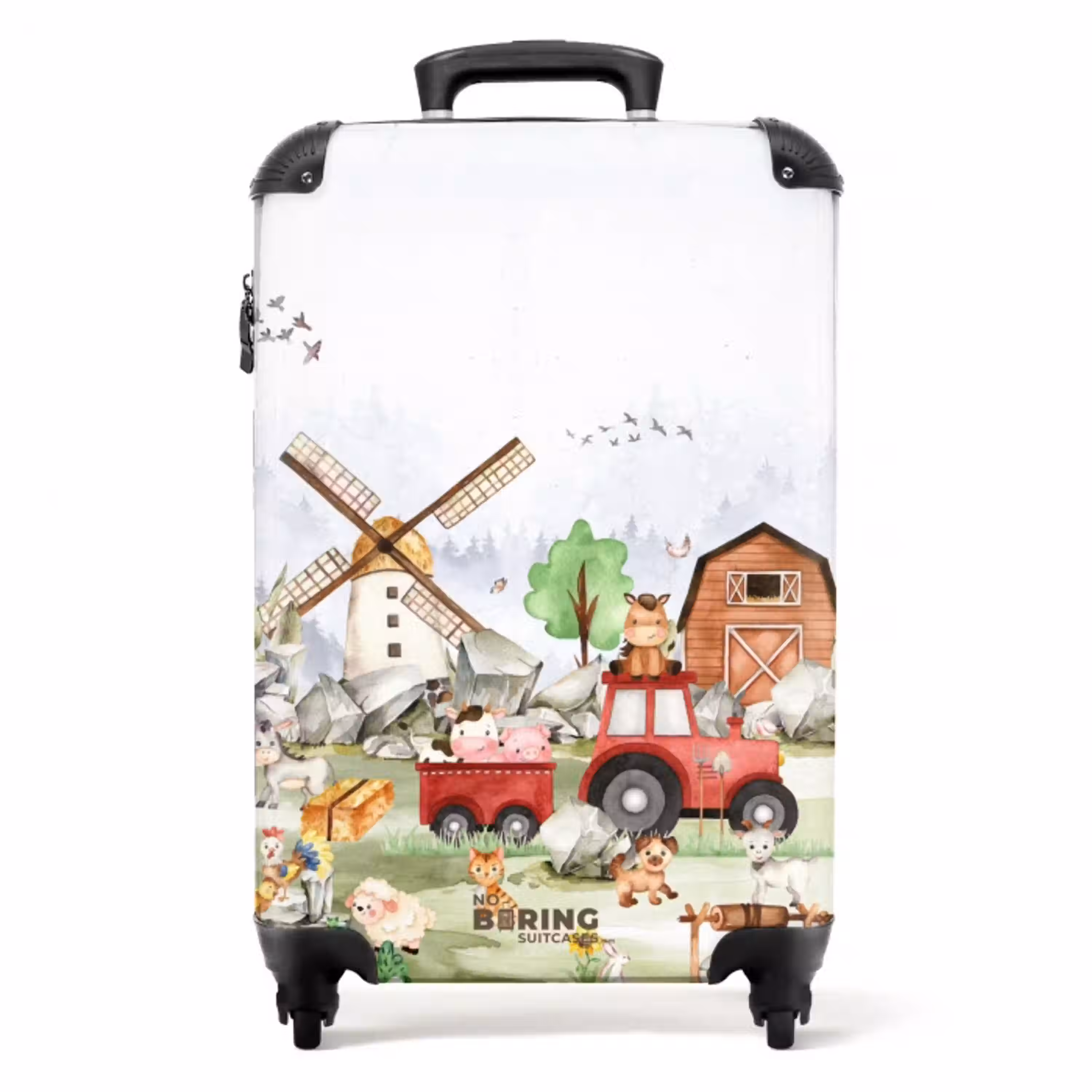 Boerderij belevenis NBS - Handbagage koffer - Kinderen Unisex middel -productfoto_recht