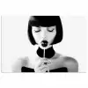 Vrouw - Lolly - Zwart - Wit poster papier klein -3d