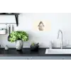Konijn - Muts - Oren - Beige Muursticker klein -keuken