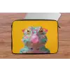 Kameleon - Kauwgom - Kleurrijk laptophoes neopreen klein -tafel