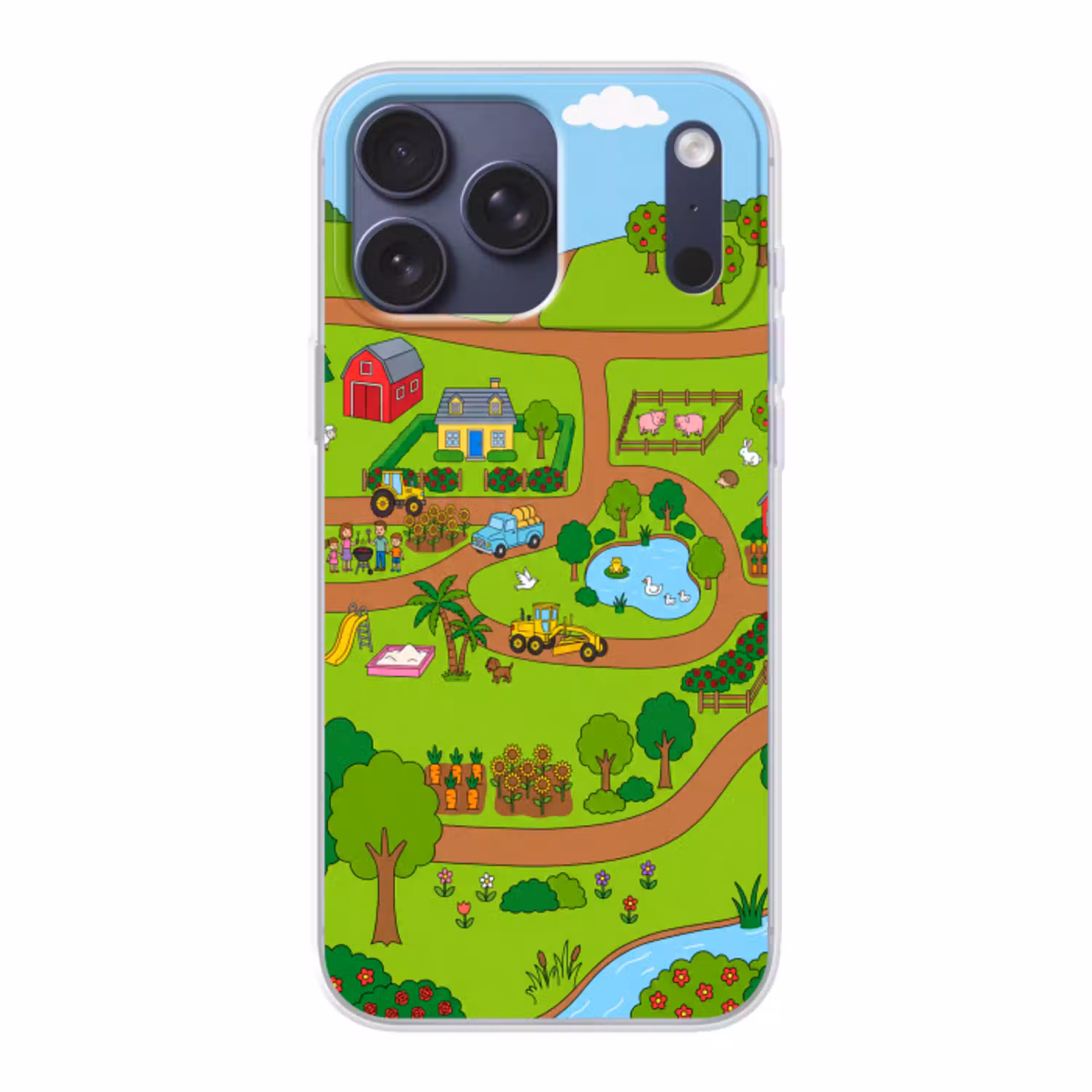 Platteland - Dieren - Cartoon Telefoonhoesje iPhone 17 Pro Max klein -3d