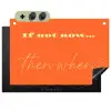 If not now then when - Oranje - Geel - Levendig Inductie beschemer met haakjes klein -3d