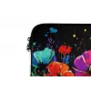 Bloemen - Kleurrijk - Spetters laptophoes neopreen klein -detail
