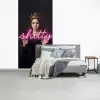 Ironisch - Tekst - Neon fotobehang vinyl groot -slaapkamer