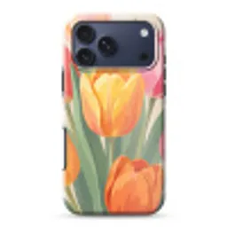 Tulpen - Abstract - Kleurrijk Toughcase MagSafe Apple iPhone 17 Pro Max klein -3d
