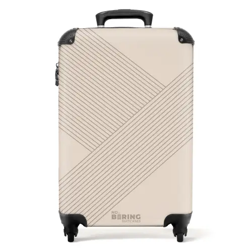 Minimal - Kruisende lijnen op NBS - Handbagage koffer - Unisex middel -productfoto_recht