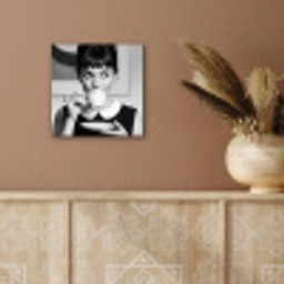 Portret - Thee - Vrouw aluminium wit klein -sfeer4