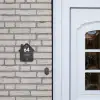 Donker steen - Modern Naambord Huisje klein -sfeer1