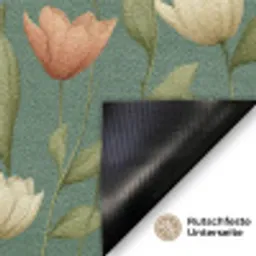 Tulpen - Botanisch - Groen Deurmat klein 898 -antislip_DE