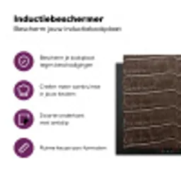 Leer - Krokodil - Mat Inductie beschermer vinyl 3mm middel -zzzzzzz-cc-usp