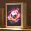 Voetbal - Roze - Vuur Light Box met kabel klein -zzz_3d_website