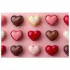 Macarons - Hartjes - Kleurrijk - Roze poster papier klein -3d