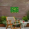 Limoenen - Druppels - Groen Tuinposter op houten frame 2 cm dik klein 845 -sfeer3