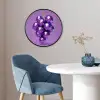 Druif - Disco - Glitter - Paars Fotolijst rond zonder passe partout klein -sfeer2