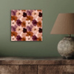 Bloemen - Abstract - Aardetinten aluminium wit klein 46 -sfeer2