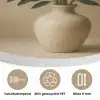 Vaas - Olijftakken - Bladeren - Beige Akoestische PET Vilt - Rond klein -closeup_NL