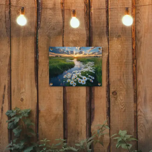 Beekje - Landschap - Margriet tuinposter los doek klein -sfeer1