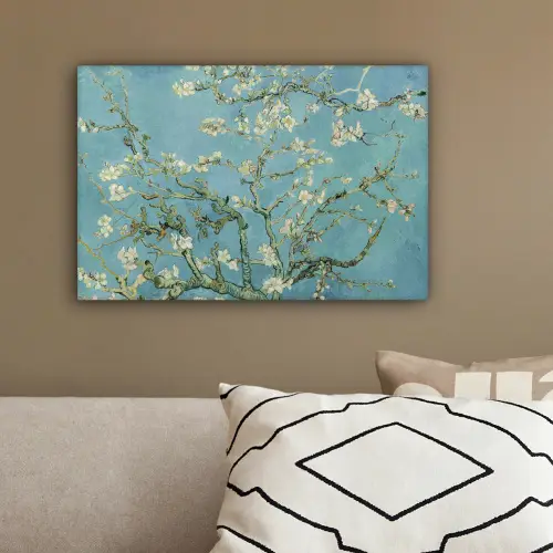 Van Gogh - Amandelbloesem - Oude meesters - Kunst - Vintage canvas 2cm klein -sfeer3