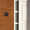 Zwarte houten nerf - Sierlijk Naambord Rond klein -sfeer3-rond-XS