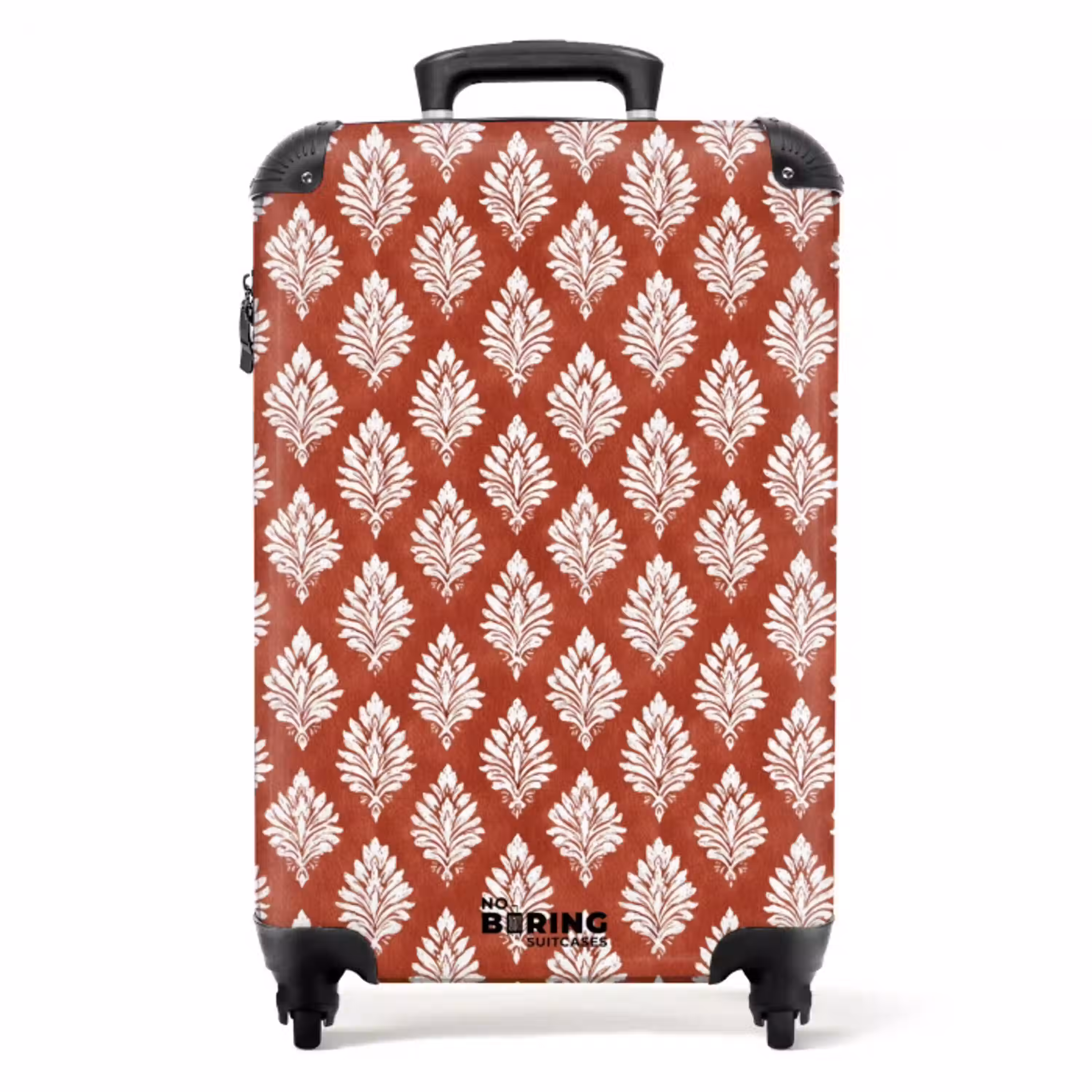 Barok print rood NBS - Handbagage koffer - Volwassenen Unisex middel -productfoto_recht
