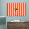 Patroon - Oranje - Fijn - Strepen canvas 2cm klein -sfeer4