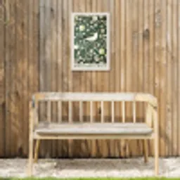 Groen - Vogel  - Bloemen Tuinposter op houten frame 2 cm dik klein -sfeer4