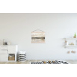 Landschap - Horizon - Natuur - Abstract - Neutraal textielposter latten blank klein -kinderkamer