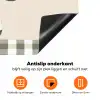 Vaas - Geruit - Groen - Bloem Inductie beschermer vinyl 3mm klein -zzzzzzz-td-onderkant