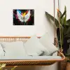 Vleugels - Verfspatten - Kleurrijk tuinposter los doek klein -sfeer7