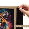 Tijger - Graffiti - Dieren - Zwart Light Box met batterij (Wandlamp) middel -USP_websiteprintNL