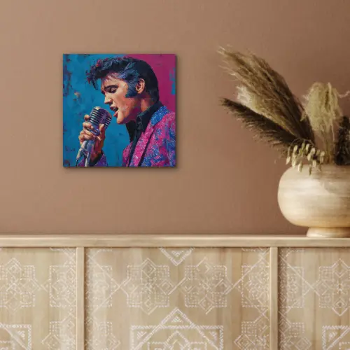 Zingende man - Glitterjas - Microfoon aluminium wit klein -sfeer4