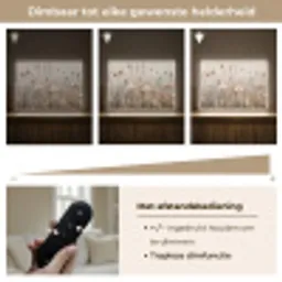 Bloemen - Roze - Modern - Beige Light Box met batterij (Wandlamp) middel -USP_dimbaarNL