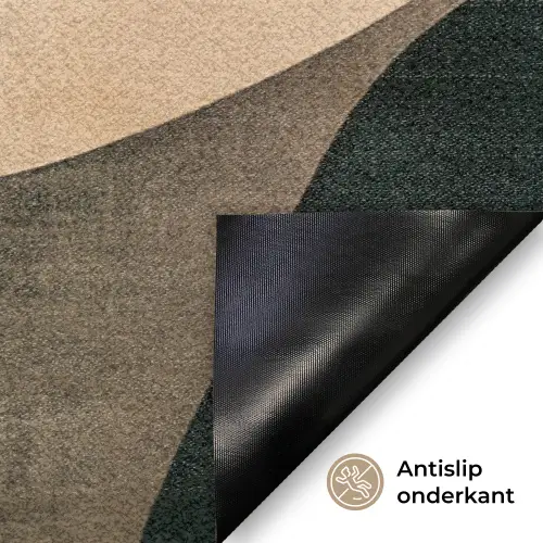 Vormen - Okergeel - Abstract Deurmat klein -antislip_NL