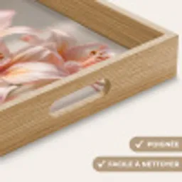 Lelies - Meeldraden - Roze - Wazig Dienblad Rechthoek middel -USP_HandgreepFR