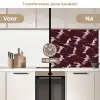 Kraanvogels - Klassiek - Bordeaux keuken achterwand 2 middel 871 -voor-na2_NL