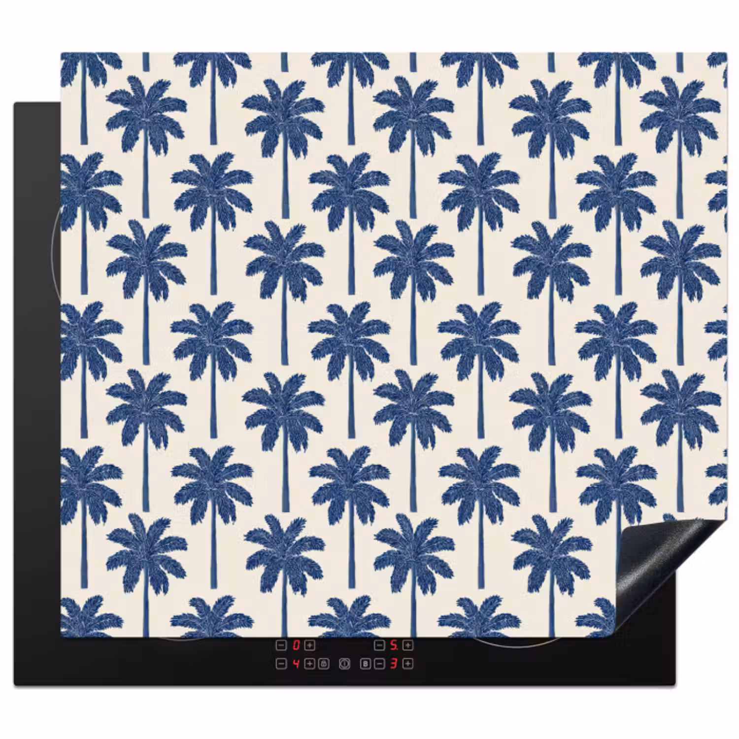 Inductie beschermer - Symmetrisch - Palm - Blauw