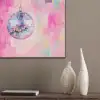 Discobal - Pink - Verf PET vilt klein -sfeer6_closeup